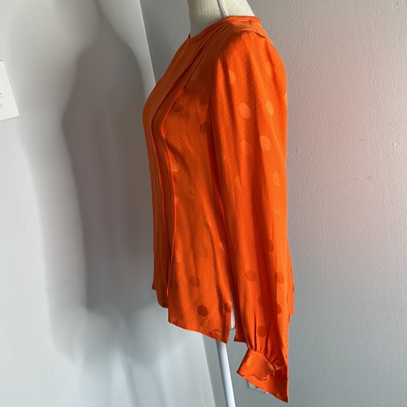 Vintage Andre Laug orange silk blouse - Picture 5 of 6